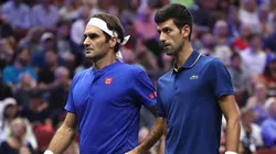 Novak Djokovic and Roger Federer played doubles together for the 2018 Laver Cup