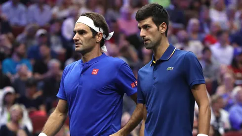 Novak Djokovic and Roger Federer played doubles together for the 2018 Laver Cup