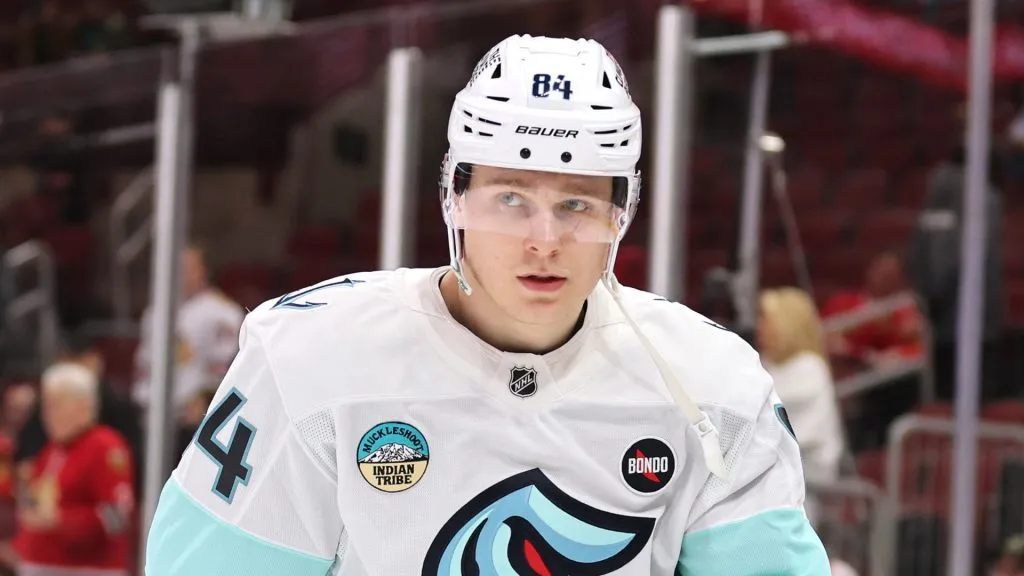 Kaapo Kakko playing his first game for the Seattle Kraken after being acquired in a trade with the New York Rangers on December 18th.