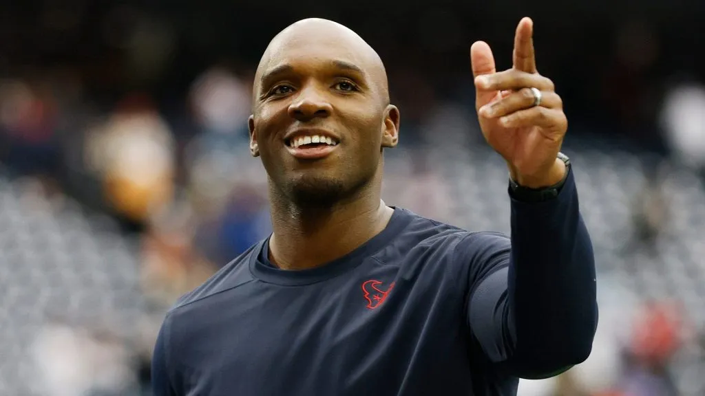 Houston Texans head coach DeMeco Ryans reacts after the game against the New Orleans Saints at NRG Stadium on October 15, 2023. (Source: Tim Warner/Getty Images)