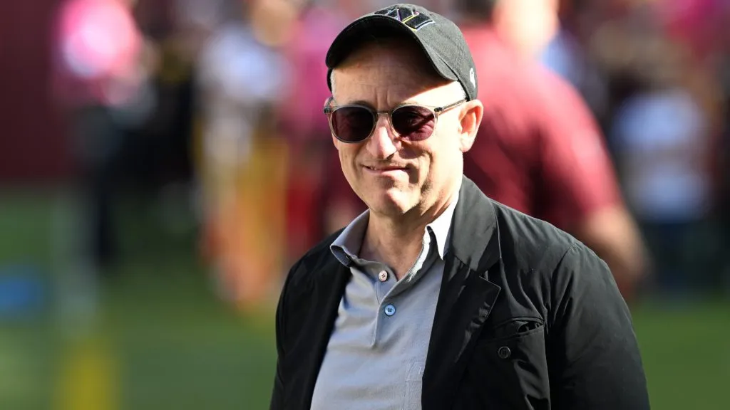 Owner Josh Harris of the Washington Commanders looks on prior to a game against the Carolina Panthers at Northwest Stadium on October 20, 2024. (Source: Greg Fiume/Getty Images)