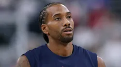 Kawhi Leonard #2 of the LA Clippers warms up before the game against the Atlanta Hawks at Intuit Dome on January 04, 2025 in Inglewood, California.