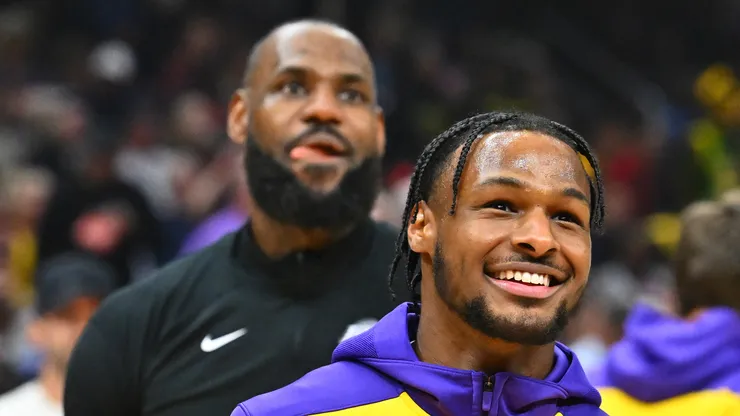 Bronny James and LeBron James are the first active father-son duo in NBA history