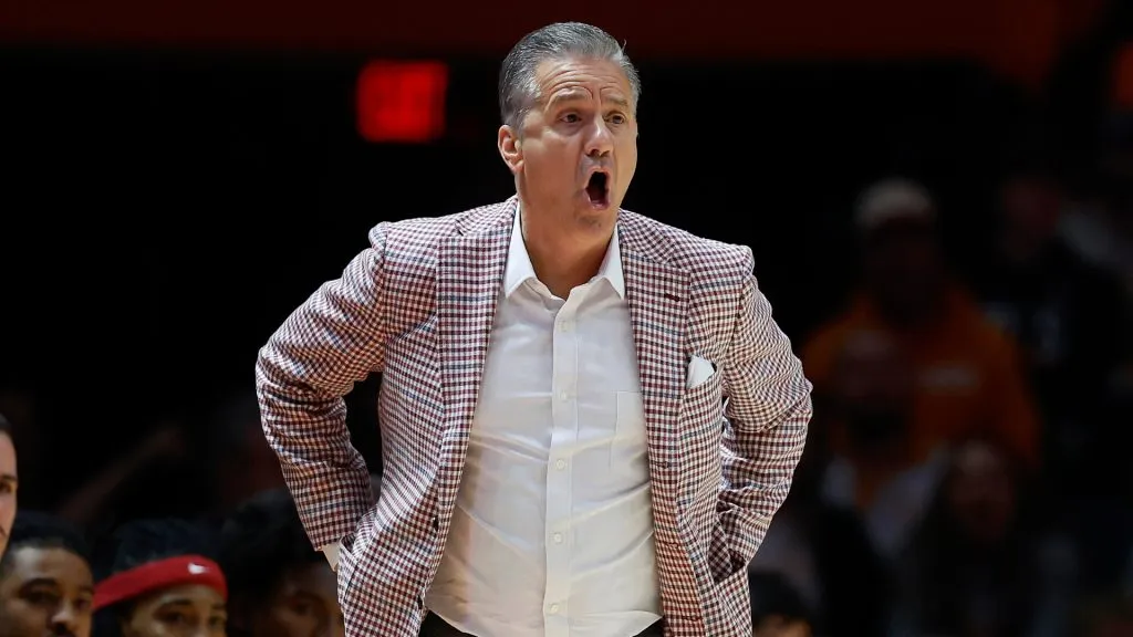 Head Coach John Calipari of the Arkansas Razorbacks