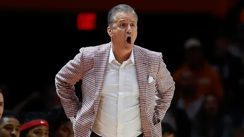 Head Coach John Calipari of the Arkansas Razorbacks