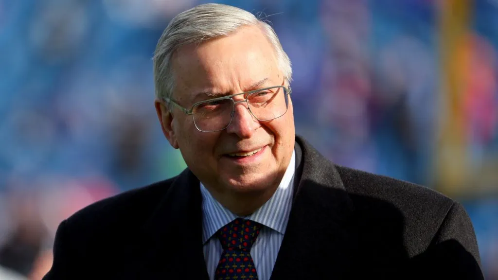 Owner Terry Pegula of the Buffalo Bills looks on prior to a game against the Miami Dolphins in the AFC Wild Card playoff game at Highmark Stadium on January 15, 2023. (Source: Timothy T Ludwig/Getty Images)