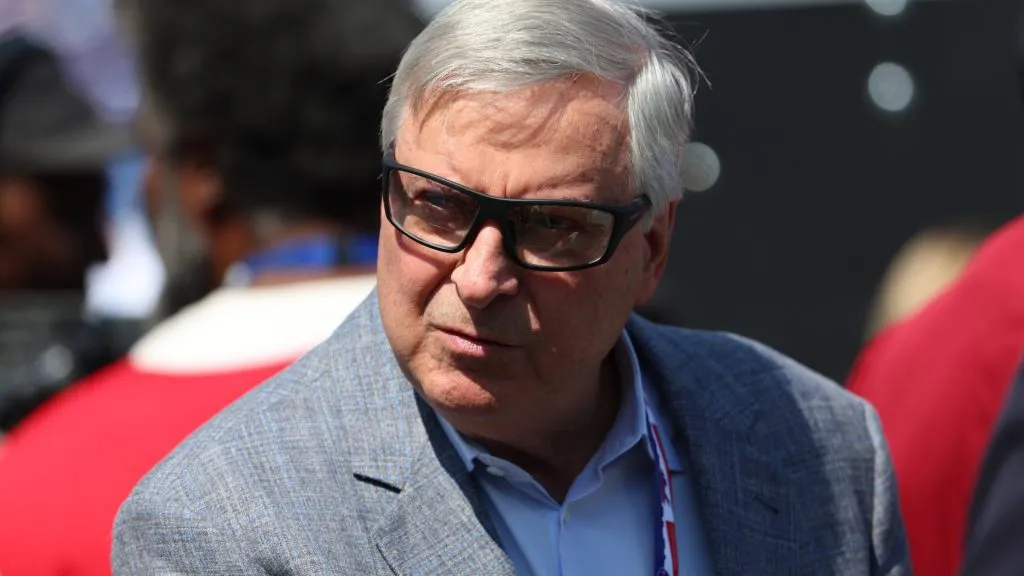 Buffalo Bills owner Terry Pegula on the field before a preseason game between the Buffalo Bills and the Carolina Panthers at Highmark Stadium on August 24, 2024. (Source: Timothy T Ludwig/Getty Images)