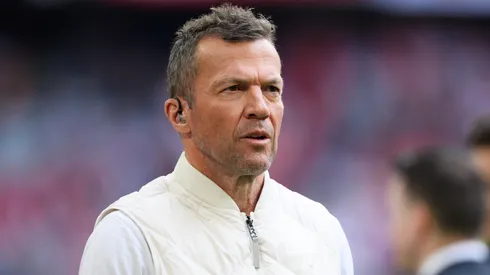 Lothar Matthaus seen prior to the Bundesliga match between FC Bayern München and RB Leipzig.