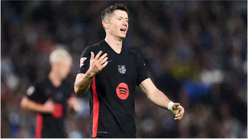 Robert Lewandowski of FC Barcelona