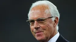 Franz Beckenbauer attends the 2010 FIFA World Cup South Africa Semi Final match between Germany and Spain at Durban Stadium on July 7, 2010.