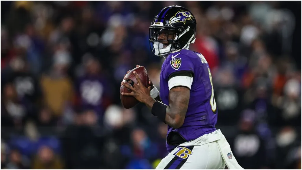 Lamar Jackson of the Baltimore Ravens – Scott Taetsch/Getty Images