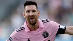 Lionel Messi #10 of Inter Miami CF celebrates after scoring a goal