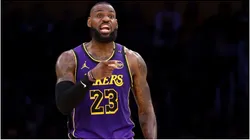 LeBron James of the Los Angeles Lakers