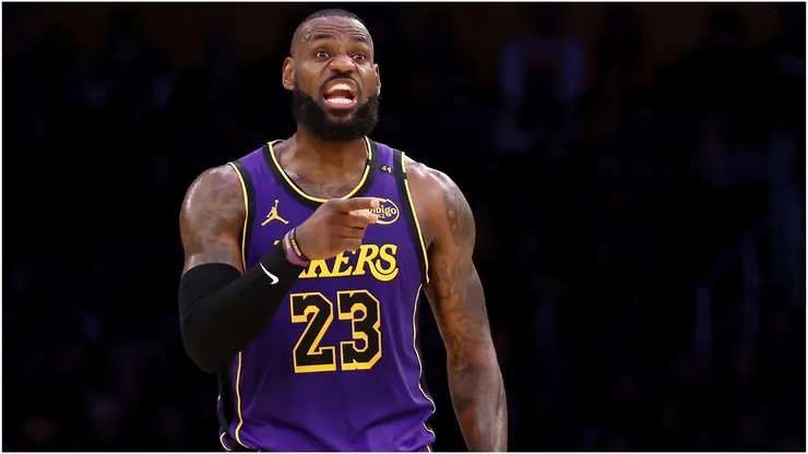 LeBron James of the Los Angeles Lakers