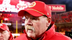 Andy Reid walking off the field after a game.