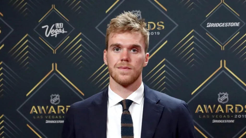 Connor McDavid of the Edmonton Oilers arrives at the 2019 NHL Awards at the Mandalay Bay Events Center on June 19, 2019 in Las Vegas, Nevada.