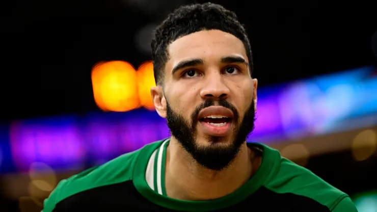 Jayson Tatum #0 of the Boston Celtics.