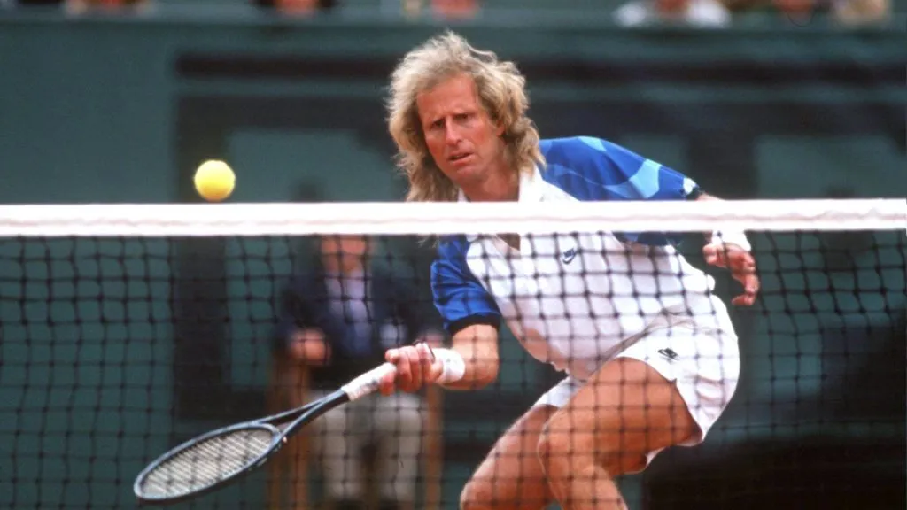 Gerulaitis during the 1989 French Open (Bob Martin/ALLSPORT)