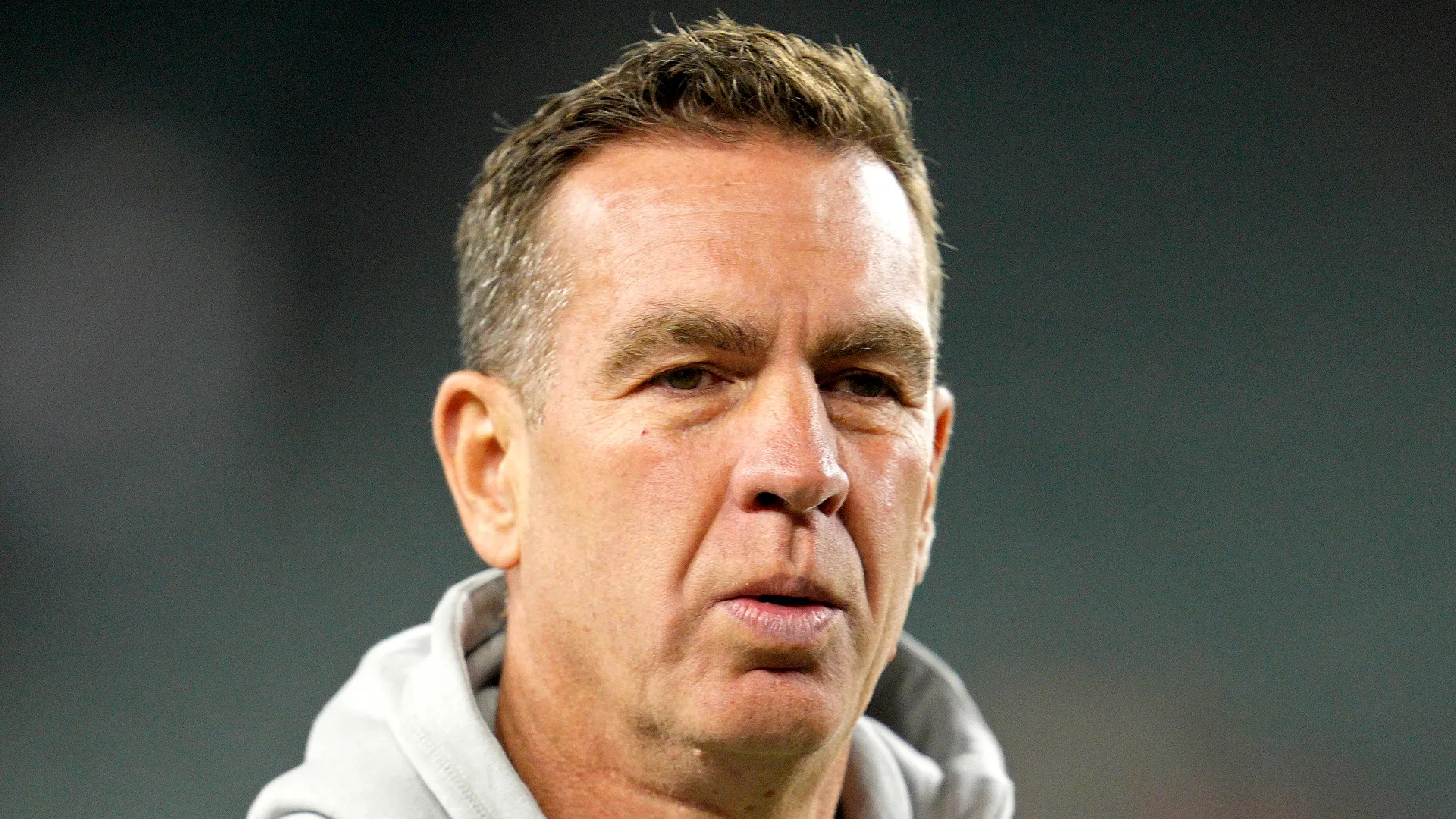 Defensive coordinator Lou Anarumo of the Cincinnati Bengals looks on prior to the game against the Buffalo Bills