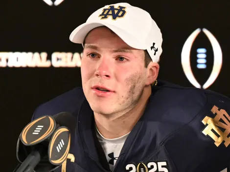 Notre Dame QB Riley Leonard makes something clear to HC Marcus Freeman about playcalling vs Ohio State