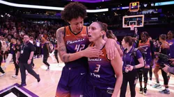 Brittney Griner and Diana Taurasi of the Phoenix Mercury