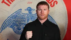 Saul Canelo Alvarez arrives prior to the RING Magazine Awards at Old Royal Naval College on January 11, 2025 in London, England.