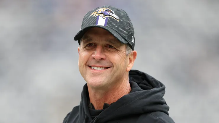 John Harbaugh head coach of the Baltimore Ravens