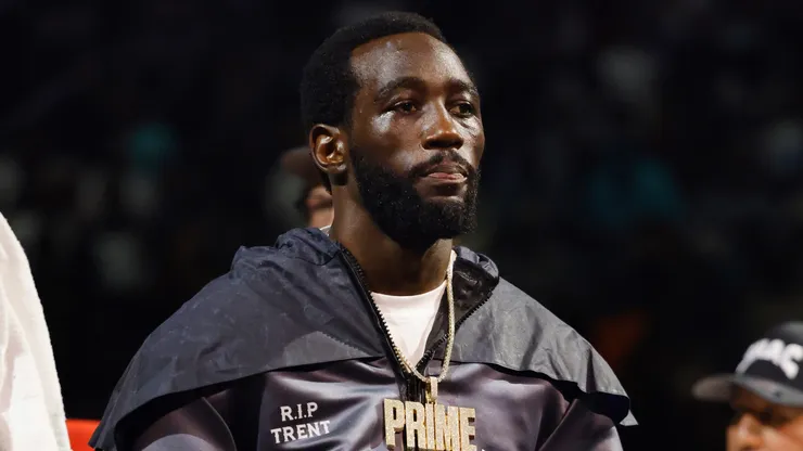 Terence Crawford looks on prior to the World Welterweight Championship bout against Errol Spence Jr. at T-Mobile Arena on July 29, 2023 in Las Vegas, Nevada.