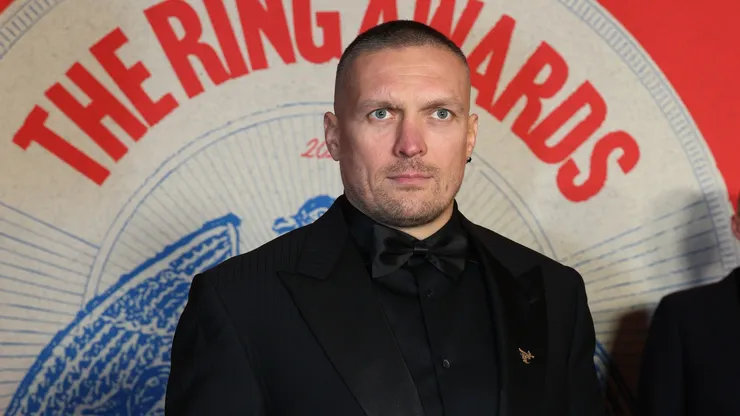 Oleksandr Usyk arrives prior to the RING Magazine Awards at Old Royal Naval College on January 11, 2025 in London, England.