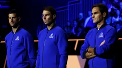 Novak Djokovic, Rafael Nadal and Roger Federer at the 2022 Laver Cup