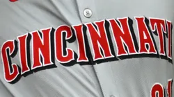 A close-up of Hunter Greene's jersey, #21 of the Cincinnati Reds, throwing a pitch during the fourth inning of a game against the Chicago Cubs at Wrigley Field on September 29, 2024, in Chicago, Illinois.