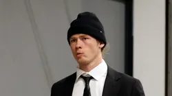 Morgan Geekie #67 of the Seattle Kraken arrives before the game against the Calgary Flames at Climate Pledge Arena on December 28, 2022 in Seattle, Washington.