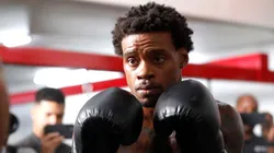 Undefeated WBC/WBA and IBF welterweight champion Errol Spence Jr. works out at Fight Capital Gym on July 20, 2023 in Las Vegas, Nevada. Spence is scheduled to defend his titles against undefeated WBO welterweight champion Terrance Crawford at T-Mobile Arena on July 29, 2023, in Las Vegas.