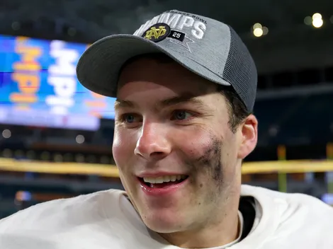 NCAAF News: Notre Dame QB Riley Leonard reveals motivational verse written on his hand vs Ohio State