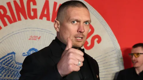 Oleksandr Usyk arrives prior to the RING Magazine Awards at Old Royal Naval College on January 11, 2025 in London, England.