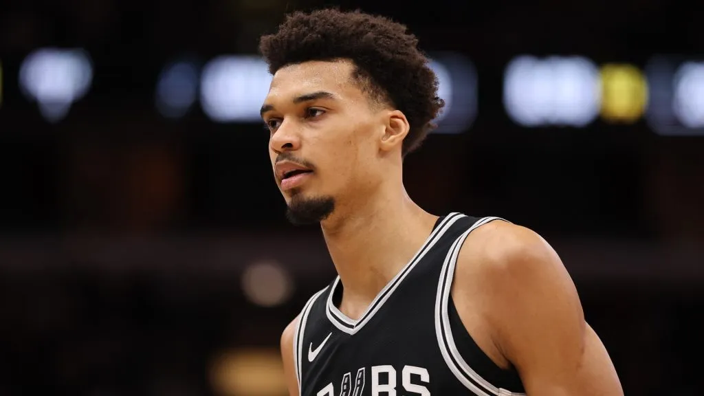 Victor Wembanyama #1 of the San Antonio Spurs.