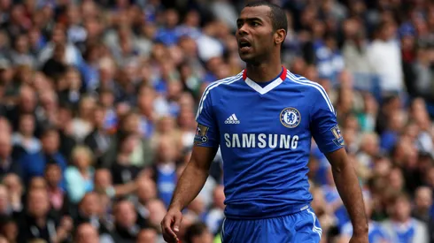 Ashley Cole of Chelsea looks on during the Barclays Premier League match between Chelsea and Blackpool at Stamford Bridge on September 19, 2010 in London, England.