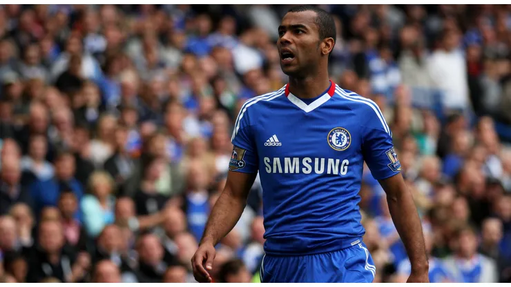 Ashley Cole of Chelsea looks on during the Barclays Premier League match between Chelsea and Blackpool at Stamford Bridge on September 19, 2010 in London, England.