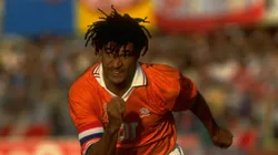 Ruud Gullit of Holland in action during the European Championship Semi-Final against Denmark