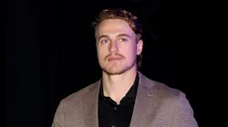 Mikko Rantanen #96 of the Colorado Avalanche arrives for their game against the St Louis Blues during Game One of the Second Round of the 2022 Stanley Cup Playoffs at Capital One Arena at Ball Arena on May 17, 2022 in Denver, Colorado.