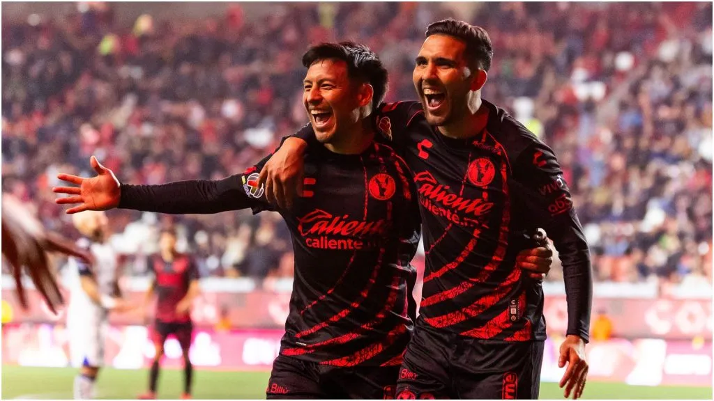 Emanuel Reynoso of Tijuana celebrates after scoring – Francisco Vega/Getty Images