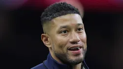 Head coach Marcus Freeman of the Notre Dame Fighting Irish is seen during warmups prior to the 91st Allstate Sugar Bowl against the Georgia Bulldogs at Caesars Superdome on January 02, 2025 in New Orleans, Louisiana.