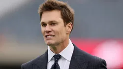 Former NFL player Tom Brady looks on prior to a game between the Chicago Bears and the Green Bay Packers at Soldier Field on November 17, 2024 in Chicago, Illinois.