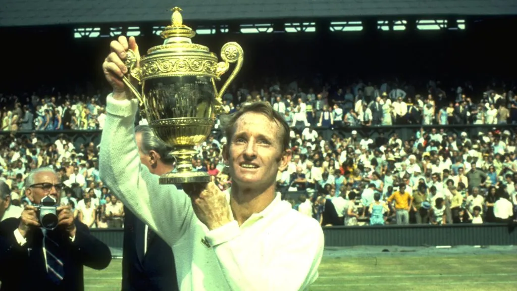 Rod Laver achieved two calendar Grand Slams in 1962 and 1969 (Getty Images)