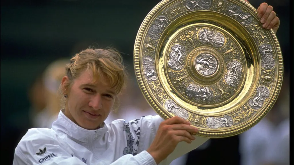 Steffi Graf is the only player (male or female) to have achieved a calendar Golden Slam in the Open Era (Getty Images)