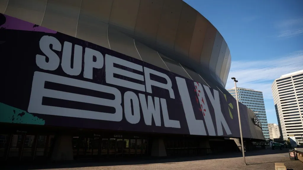 The Caesars Superdome is being prepared for Super Bowl LIX at the Caesars Superdome on January 16, 2025. (Source: Chris Graythen/Getty Images)