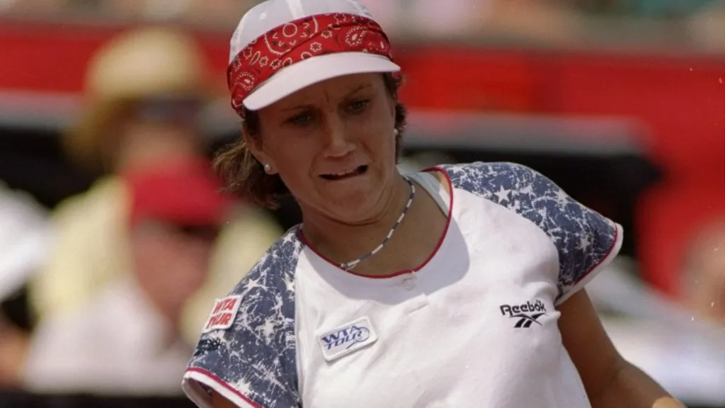 Iva Majoli in 1995 (Matthew Stockman /Allsport)