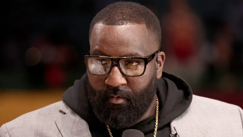 Kendrick Perkins attends the Ruffles NBA All-Star Celebrity Game during the 2022 NBA All-Star Weekend at Wolstein Center on February 18, 2022.