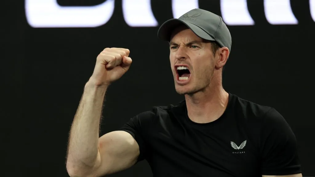 Andy Murray during the 2024 Australian Open (Clive Brunskill/Getty Images)