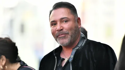 Oscar De La Hoya attends a ceremony honoring Mario Lopez With A Star On The Hollywood Walk Of Fame on October 10, 2024 in Hollywood, California.